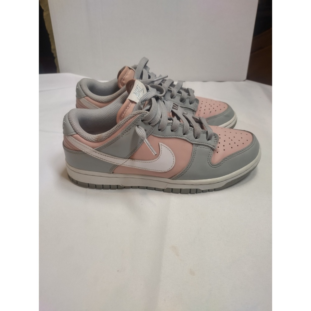 Nike Dunk Low Pink Grey White Sneakers DM8329-600 Womens Size 7 - Picture 4 of 9